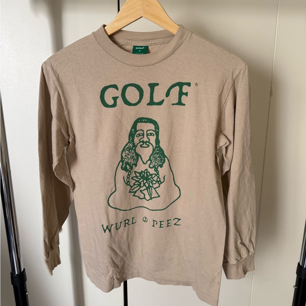 Tyler the Creator Golf Wang - Tan Long Sleeve Graphic Tee - Size S